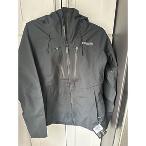 Women's ski jacket Columbia Platinum Peak II 3L Shell Titanium (Black) Sz M